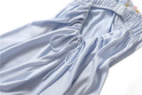 KYLETHOMASW  -  layered ruffle women Dress ruched beige floral party dress puff sleeves ribbon ties chic summer dress new