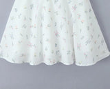 KYLETHOMASW  -  Sexy Backless Floral Print Sling Mini Dress For Women Sleeveless A-line Summer Holiday Party Robe Lady Birthday Dress Lace Up