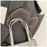 KYLETHOMASW  -  High-End Hand-Held Small Bag for Women 2025 New Trendy Fashion Texture Mini Bucket Bag Summer Chain Crossbody Bag