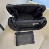 KYLETHOMASW  -  Pink Bowknot Nylon Vertical Makeup Bag Pencil Case Partitioned Bow Cosmetic Bag Waterproof Makeup Brush Storage