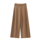 KYLETHOMASW  -  European and American style new temperament versatile casual pants women's fashionable simple drape wide-leg suit pants