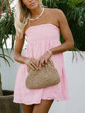 KYLETHOMASW  -  Summer New Style Pure Cotton Camisole Dress Resort Style Loose Short A-line Skirt for Women