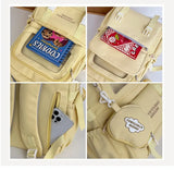 KYLETHOMASW  -  Ita Bag 2025 Autumn New High-capacity Canvas School Bag Popular Display Rucksack Preppy Style Solid Teenage Girls Bolsa Сумка