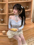 KYLETHOMASW  -  New in Matching Set Blue New Two Piece Set Matching Set New Products Holiday Outfits Woman Lolita Suit with Skirt Y2K Clothes