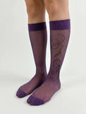 KYLETHOMASW  -  Y2k Retro Hot Girl Short Silk Socks Subculture Pattern Niche Design High Street Ins Ankle Socks New Summer Skirts Calf Socks