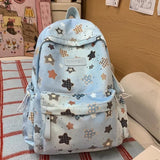 KYLETHOMASW  -  High-capacity Schoolbags Women Ins Korean  All Match Star Printing Laptop Bags Kawaii Y2k Fashion Students Backpacks Streetwear