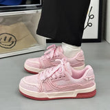 KYLETHOMASW  -  New Casual Women's Sneakers Popular Niche Vintage Skateboard Spring Autumn All Match Shoes Couple Style Pink Sneakers