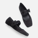 KYLETHOMASW  -  Designer Silk Embroidery Ballerinas Woman Pig Toe Flats Shoes Ladies Belt Buckle Silky Mary Janes Wedding Brides Ballets Loafers