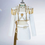KYLETHOMASW  -  Rumi Mira Zoey White Singing Suit Women Halloween Carnival Party Role Playing Outfit Cosplay Costume Wig