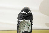 KYLETHOMASW  -  Summer 2025 Ladies 2.5 Platform Cute Bow Lace Princess Lolita Shoes Party 10cm High Heel Buckle Big size 43