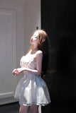 KYLETHOMASW  -  High Quality Luxury Chest Hugging Dresses Spring Women Sleeveless Backless Ball Gown Dress Summer High Waist Zipper Mini Dress