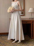 KYLETHOMASW  -  Elegant White Midi Dress Women Vintage Party Prom Spaghetti Strap Black Dresses Korean Formal Occasion Bodycon Vestidos