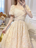 KYLETHOMASW  -  2025 Summer New Palace French Romantic Elegance First Love Fairy Dresses Goddess Gentle Princess Beautiful Vestido