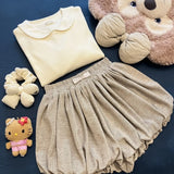 KYLETHOMASW  -  Moda Trendy Bud Loose High Waist Femme Pantalones Slim Small Fellow French Style Shorts Ruched Lovely Casual Elegant Soft Short