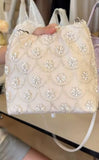 KYLETHOMASW  -  Beads Spliced Bag Shoulder Crossbady Bags Small Square Bolsos mujer Advanced Sense Bolsa Beautiful Bolsas Exquisite Sac Femme