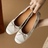 KYLETHOMASW  -  New Womens Shoes Exquisite Soft Leather Round Head High Heels for Woman Elegant French Casual Shoes Designer Shoes Zapatos Mujer