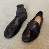 KYLETHOMASW  -  Retro Black Soft Leather Brand Designer Flat Pumps Women Comfort Concise Loafers Outdoor Commuter Office Shoes Zapatos De Mujer