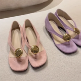 KYLETHOMASW  -  Summer Leisure Toe-Open Sandals Slippers Trendy Rubber Bottom Flat Head Casual Slip-On Shoes High Aesthetic Value