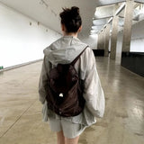 KYLETHOMASW  -  High Capaci Drawstring Bag New Trend Commuter Mochila Lazy Commuter Mochilas Mujer Backpacks Backpack Korean Bags for Woman