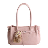 KYLETHOMASW  -  Korean Style Minimalist Solid Color Single Shoulder Crossbody Bag Women Large Capacity Fashionable Texture Handheld Tote Bag...
