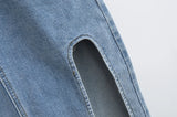 KYLETHOMASW  -  Summer Midi Skirts Vintage Clothes Sexy Skirts For Women Blue Jeans Skirt High Waisted Denim Skirt Split Thigh Denim Skirt