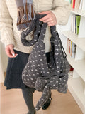 KYLETHOMASW  -  Plush Dot Bag Crossbady Tote Bolsos mujer Shoulder Bags for Woman Commuter Sac Femme Large Capaci Bolsas Underarm Bolsa