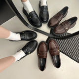 KYLETHOMASW  -  Women's Flat Shoes Autumn New Women Mary Jane Shoes Hot Sale Simple Ladies Fashion Causal Uniform Shoes Thick Bottom Non-slip