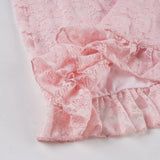 KYLETHOMASW  -  Fashion Lace Ruffly Skinny Sexy Backless Women Dresses Chic Summer Hottie Mini Camisole Dresses