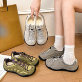 KYLETHOMASW  -  Summer New Pull-Out Elastic Band Ugly-Cute Sneakers for Women, Lightweight, Non-Slip Outdoor Hiking and Training Shoes