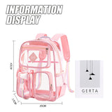 KIylethomasw 2024 Best-selling Transparent Backpack for Boys Girls Large Capacity Nylon Waterproof School Backpacks Book Primary Schoolbags