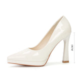 KYLETHOMASW  -  High Heels Women's Spring Autumn Waterproof Table High Heel Pumps Women's Pointed Toes Thin Heels Bridesmaid Work Shoes Women