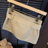 KYLETHOMASW  -  Y2k Cargo Mini Skirts Buttons Solid Bandage Spring Summer Sexy Women Skirt Korean Fashion Slim Fit Retro Faldas Mujer