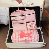 KYLETHOMASW  -  Large Capacity Travel Storage Bag Divided Storage Hanging Luggage Organizing Bag Space Saving Moisture-proof Handheld Sorage Bag