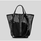 KYLETHOMASW  -  Brand Mesh Bucket Tote Bag Hollow Vegetable Basket Handbag Large Capacity Shoulder Messenger Bag Underarm Bag Fashion Women' Bag