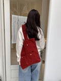 KYLETHOMASW  -  Streetwear Fluffy Y2k Aesthetic Women's Handbags Sweet Kawaii Pocket Shoulder Bags Fashion All Match Shopping Underarm Bag