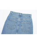 Kylethomasw  2024 Summer Denim Skirt For Women Fashion High Waist Midi Skirts Zipper Female Casual Slim Pencil Hem Slit Wrap Skirt