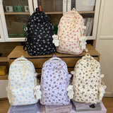 KYLETHOMASW  -  Bow Print Mochilas Mujer High Capacity Mochila Lightweighte Bag Student Bolsas Preppy Style Backpack Sweet Bags for Woman