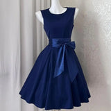 KYLETHOMASW  -  Ancient French temperament waist thin vest dress women's summer new niche high-end lace-up dress dress