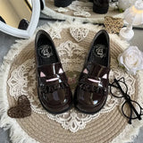 KYLETHOMASW  -  [Spot] Sweet Puff Original Cat Academy Glossy Popular Soft Sole Student Shoes Lolita Women's Shoes