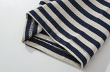 KYLETHOMASW  -  Vintage Striped Long Sleeve T Shirt Women O Neck Casual Autumn Tees Loose Tops