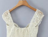 KYLETHOMASW  -  Summer Women Sexy Off Shoulder Short Sleeve Lace Mini Dresses Party Robe