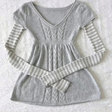KYLETHOMASW  -  Harajuku women sweater a chic retro inspired top featuring a crew neck a stylish solid color perfect for casual everyday outfits