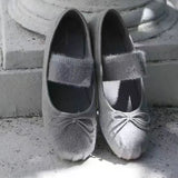KYLETHOMASW  -  New Flats Women Ballet Dance Shoes Suede Bow Shallow Loafers Shoes Dress Fashion Autumn Casual Luxury Cozy Zapatos De Mujer