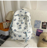 KYLETHOMASW  -  Women Students Y2k Aesthetic Heart Printing Backpack Fashion All Match High-capacity Schoolbags Korean Kawaii Casual Backpacks