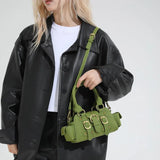 KYLETHOMASW  -  Small PU Leather Shoulder Bags for Women Luxury Designer Trend New Crossbody Bag Females Short Handle Handbags