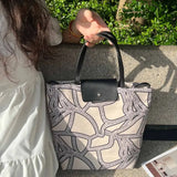 KYLETHOMASW  -  Streetwear Fashion Office Lady Top-Handle Bags Personality Women All Match Underarm Bag Korean Trendy Simple Shoulder Handbags