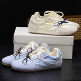 KYLETHOMASW  -  Retro Concise Round Toe Women Shoes 2025 Spring New Korean Hot Style Casual Comfortable Soft Sneakers Elegant Ladies Shoes