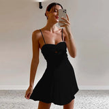 Kylethomasw Sexy Sleeveless Bodycon Dress Women Backless Casual Summer Women Black Off Shoulder Strapless Party Vintage Elegant Robe 2024