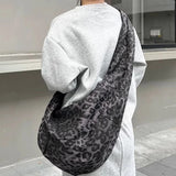KYLETHOMASW  -  Y2k Aesthetic Leopard Women Shoulder Bags Luxury Design Grunge Harajuku Hobo Bag Fashion All Match Handbags Crossbody Streetwear