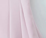 KYLETHOMASW  -  Sexy Spaghetti Straps Black Pink Mini Dress Women Pleated Hem Patchwork A-line Slim Summer Dresses Party Robe